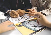 Beratungsgespräch einer Website